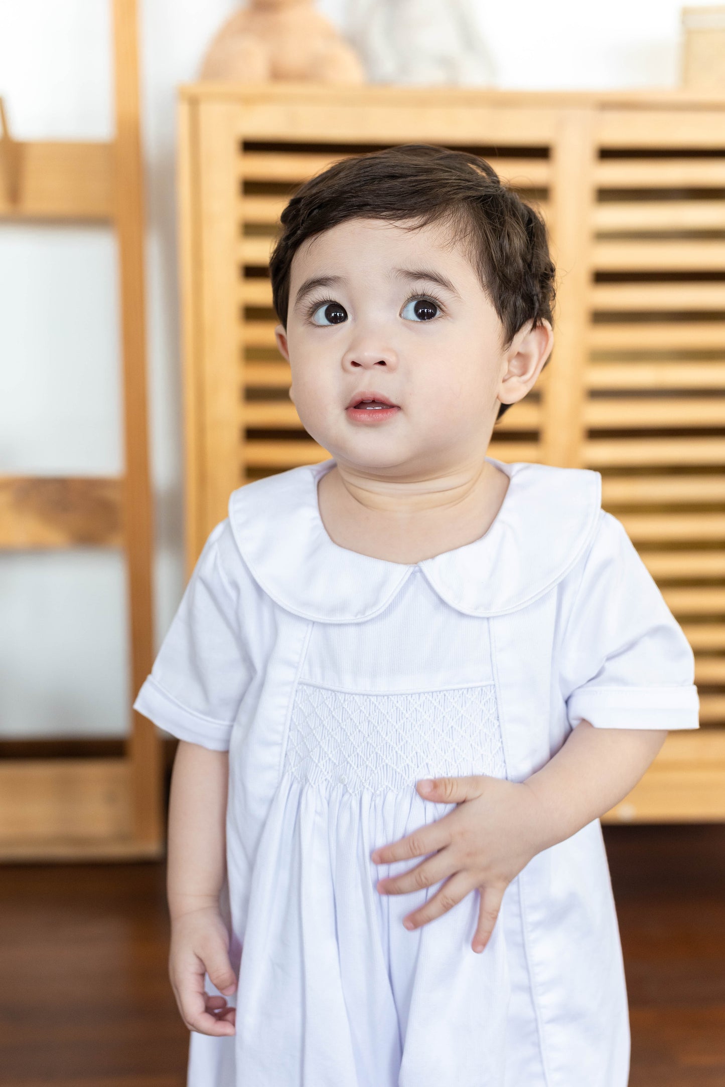 James Smocked Romper