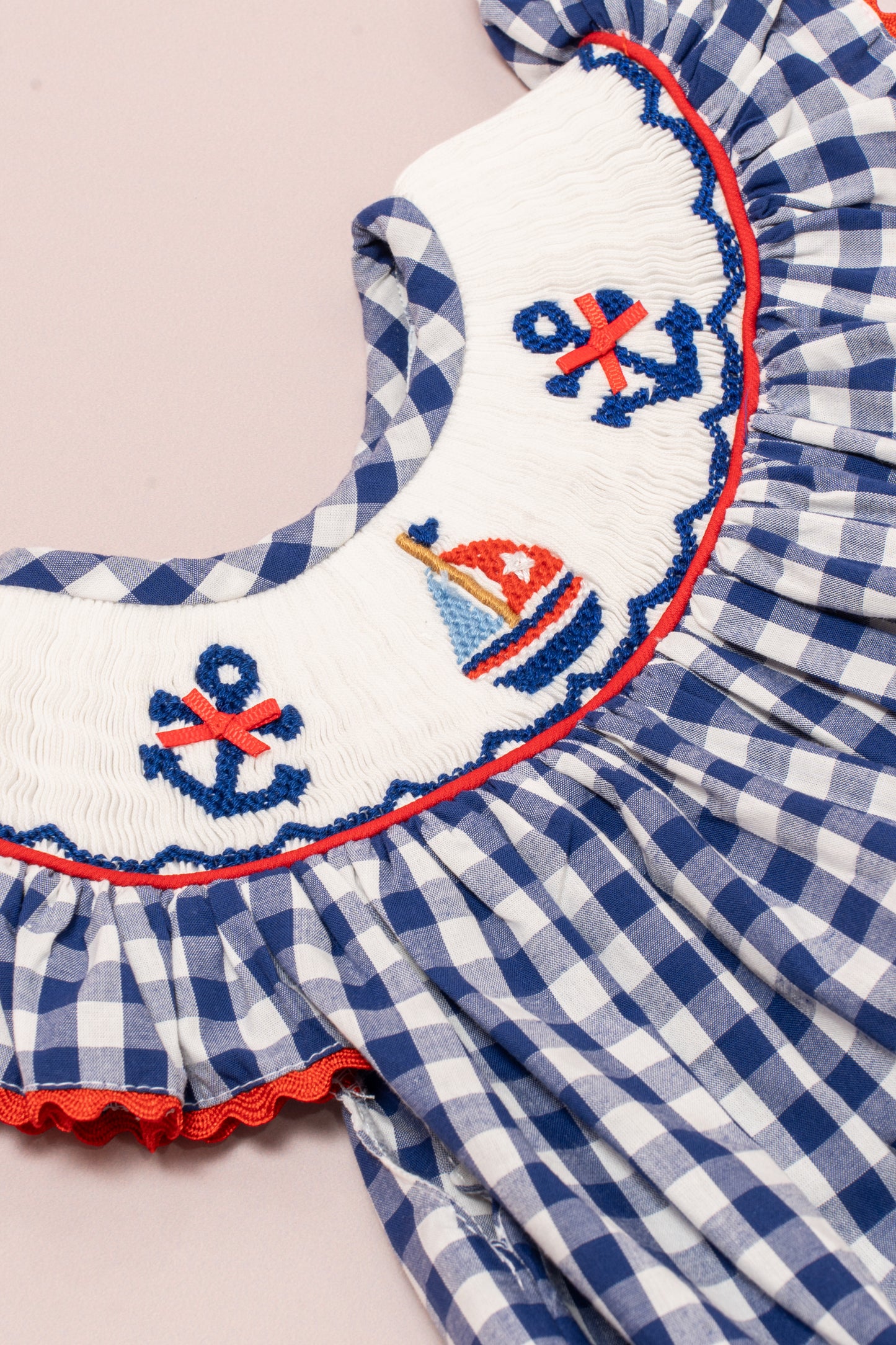 Sailor's Charm Gingham Dress