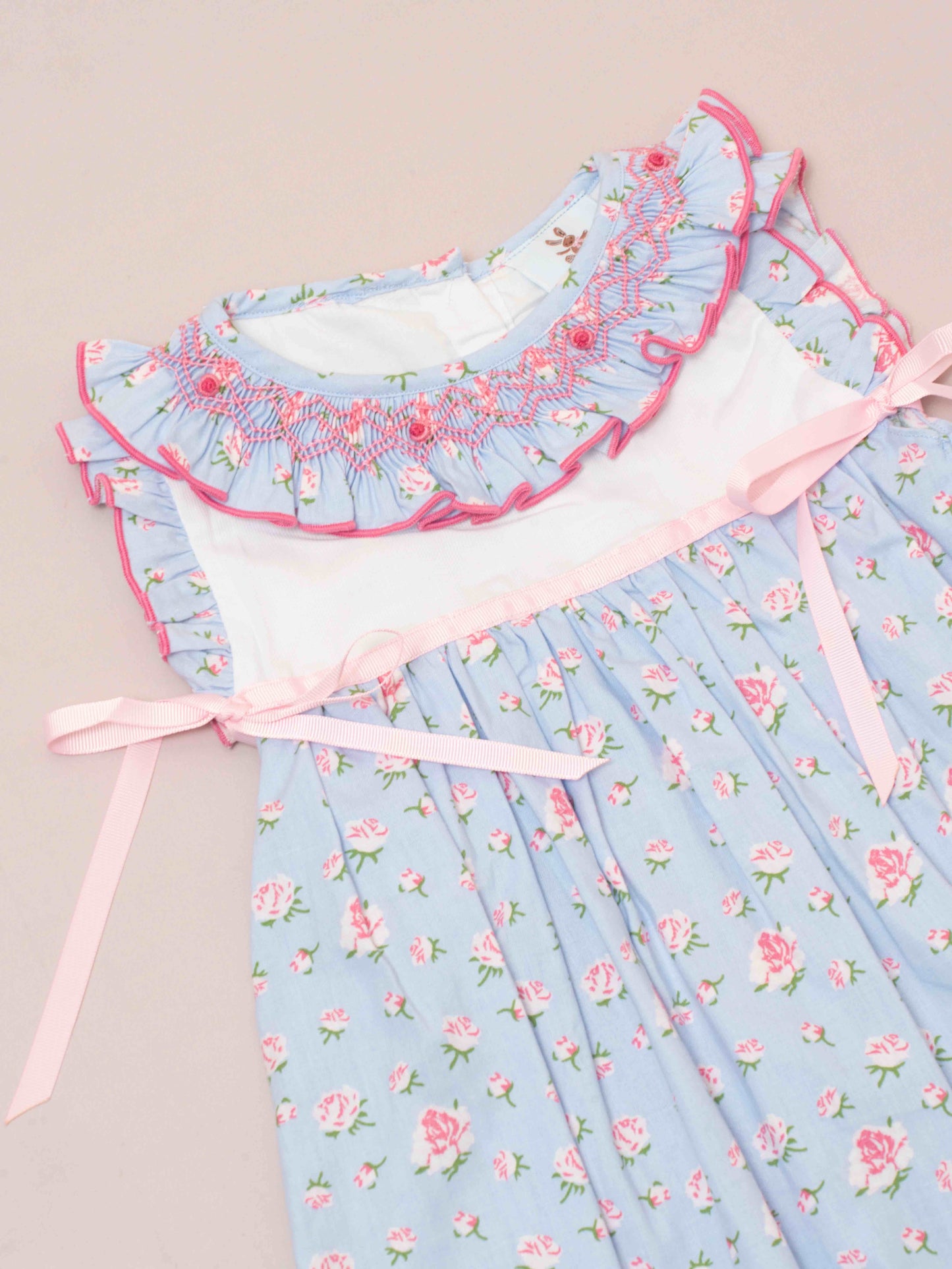 Rosette Ruffle Dress