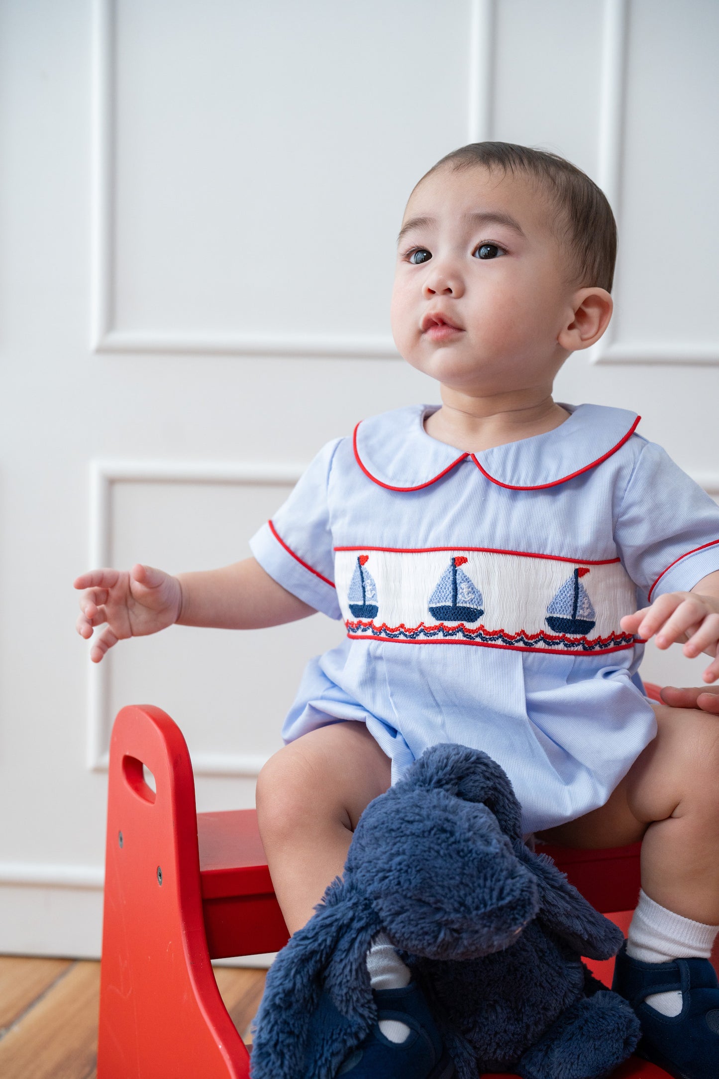 Harbor Boy Smocked Bubble
