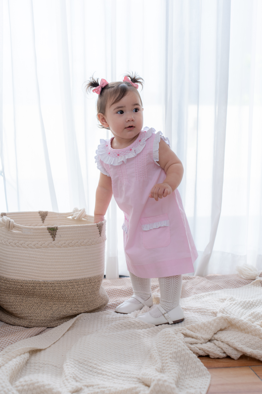 Rosalie Smocked Shift Dress