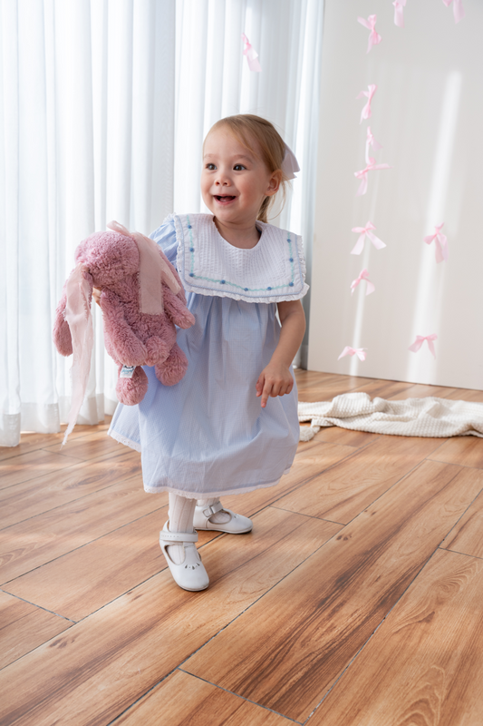 Lottie Blue Gingham Dress