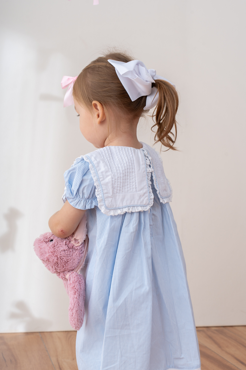 Lottie Blue Gingham Dress