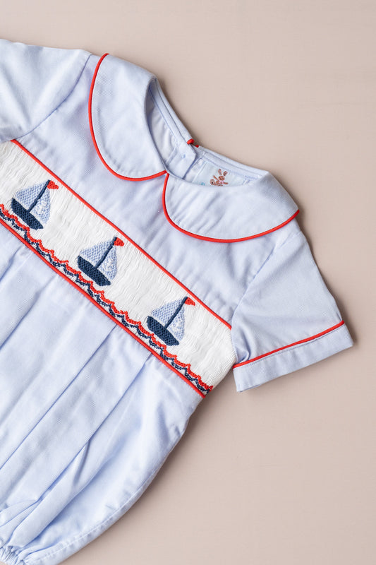 Harbor Boy Smocked Bubble