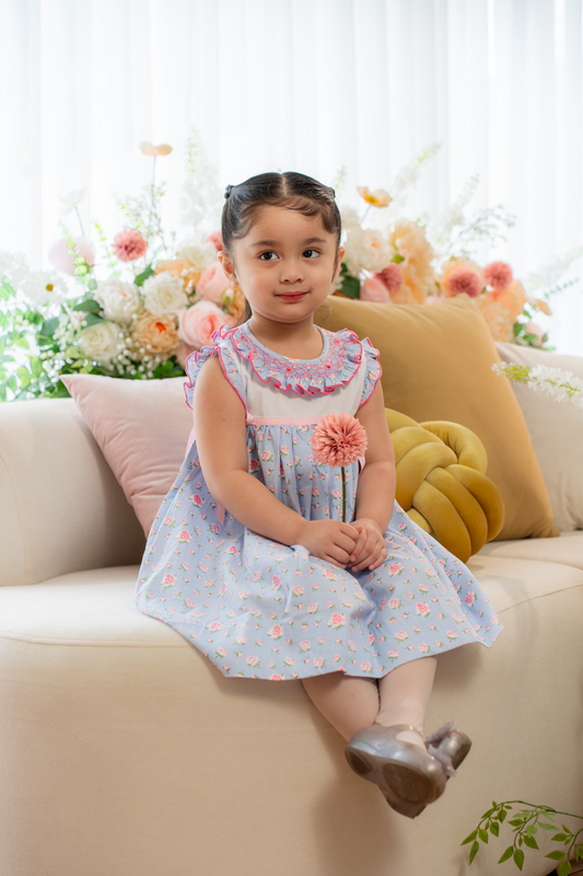 Rosette Ruffle Dress