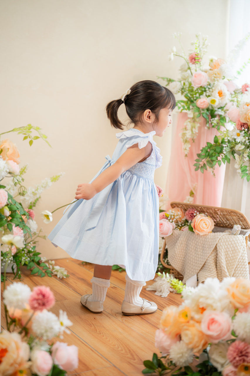 Bianca Ruffle Smocked Dress