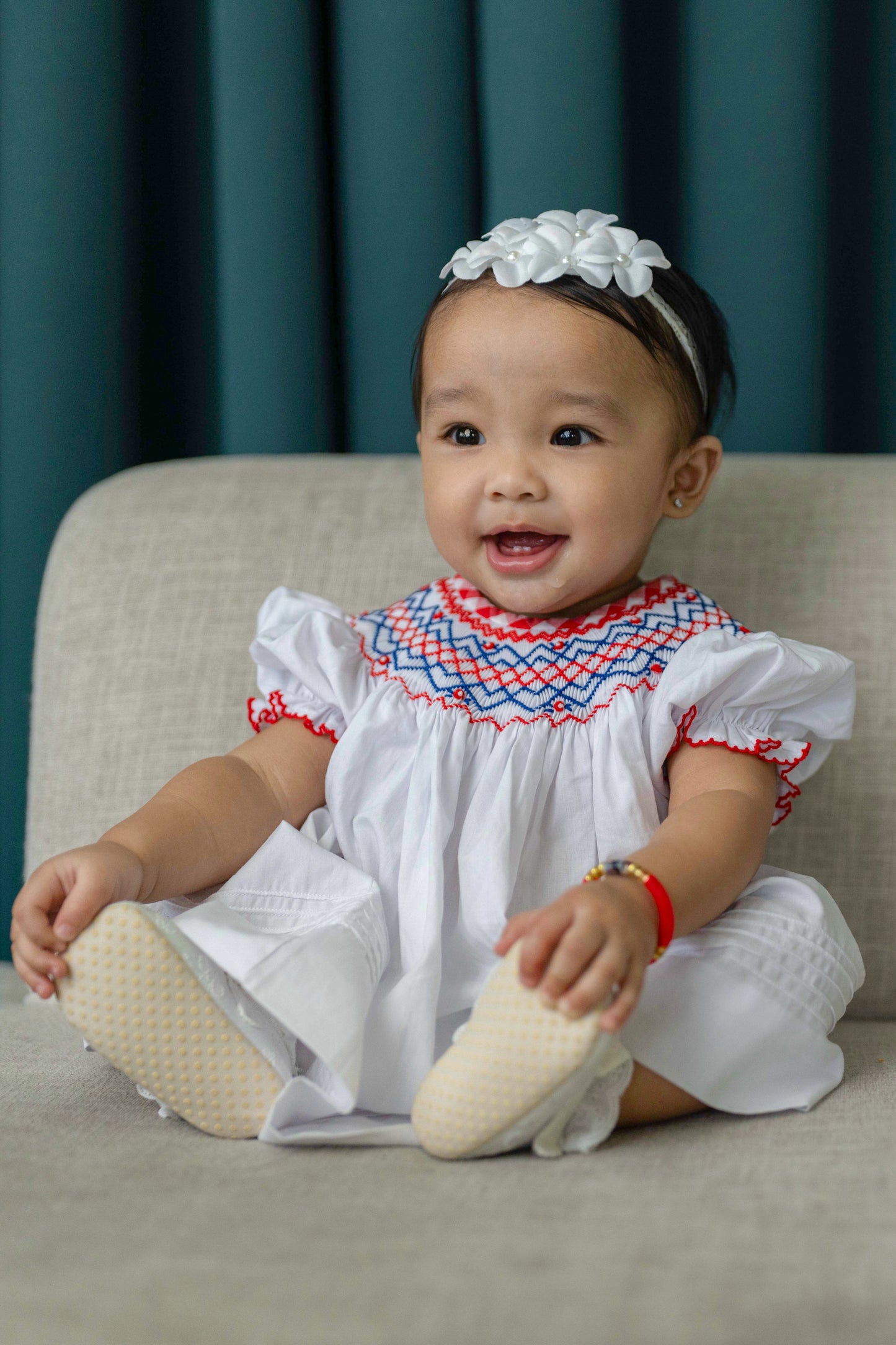 Windsor Rose Smocked Dress