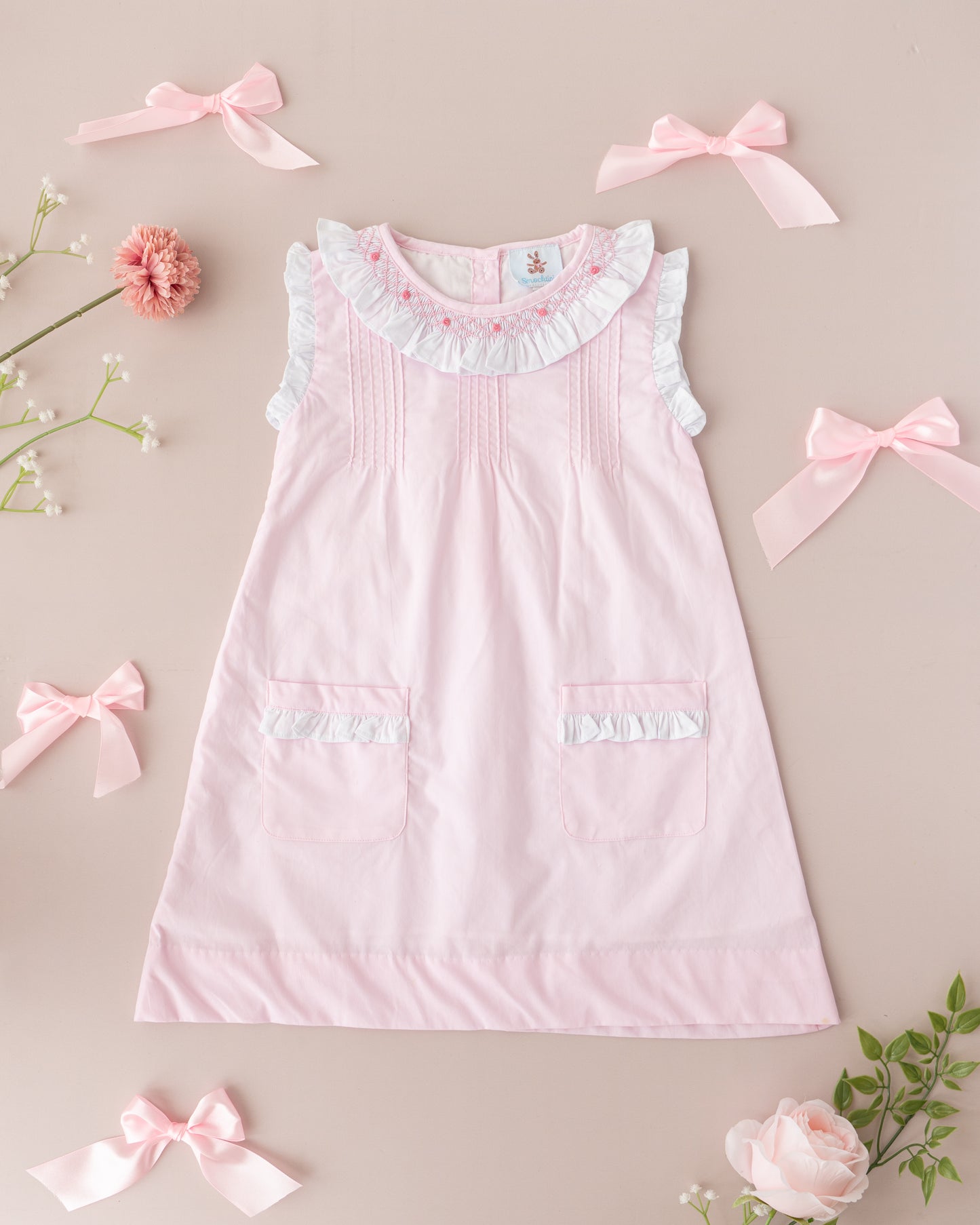 Rosalie Smocked Shift Dress