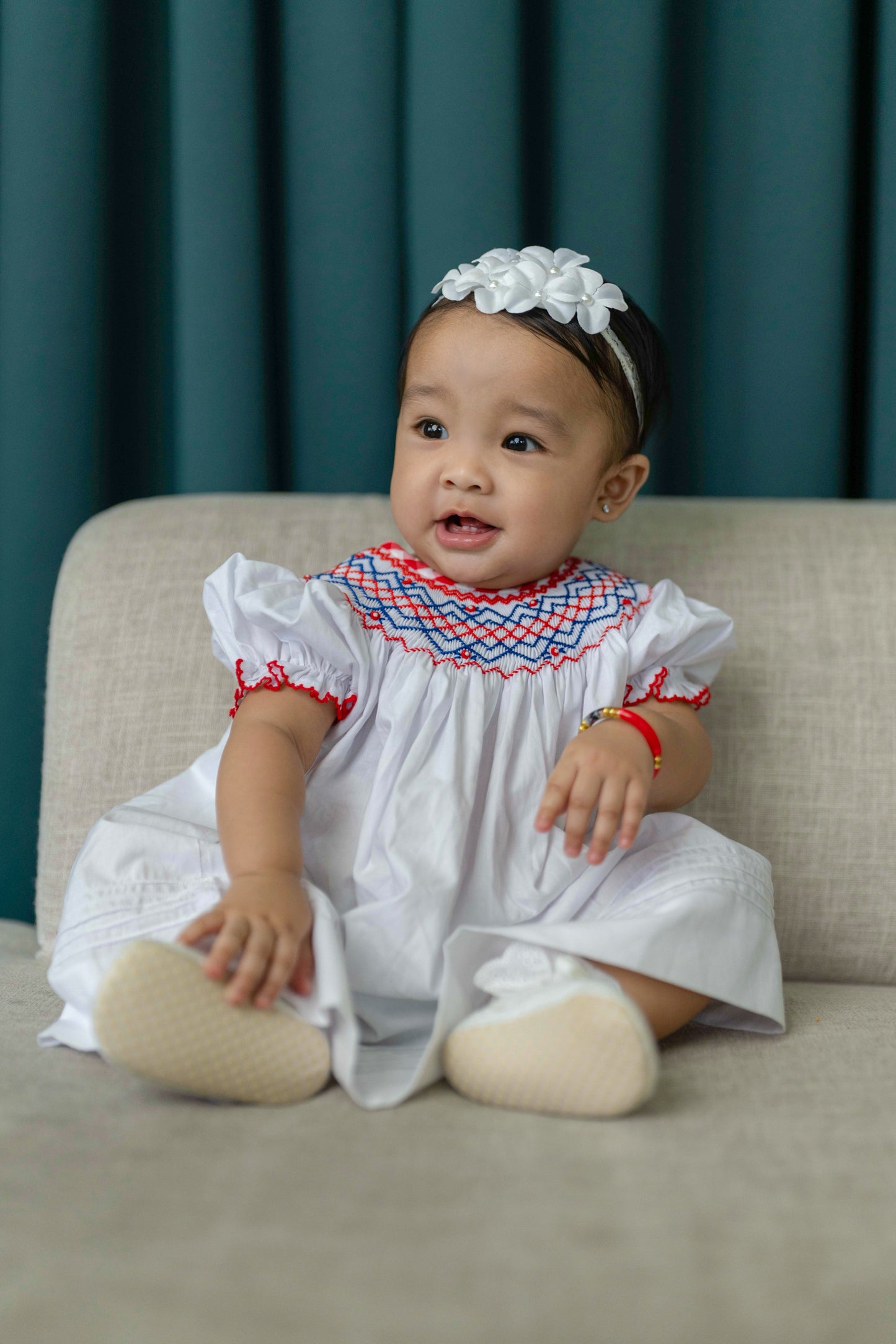 Windsor Rose Smocked Dress